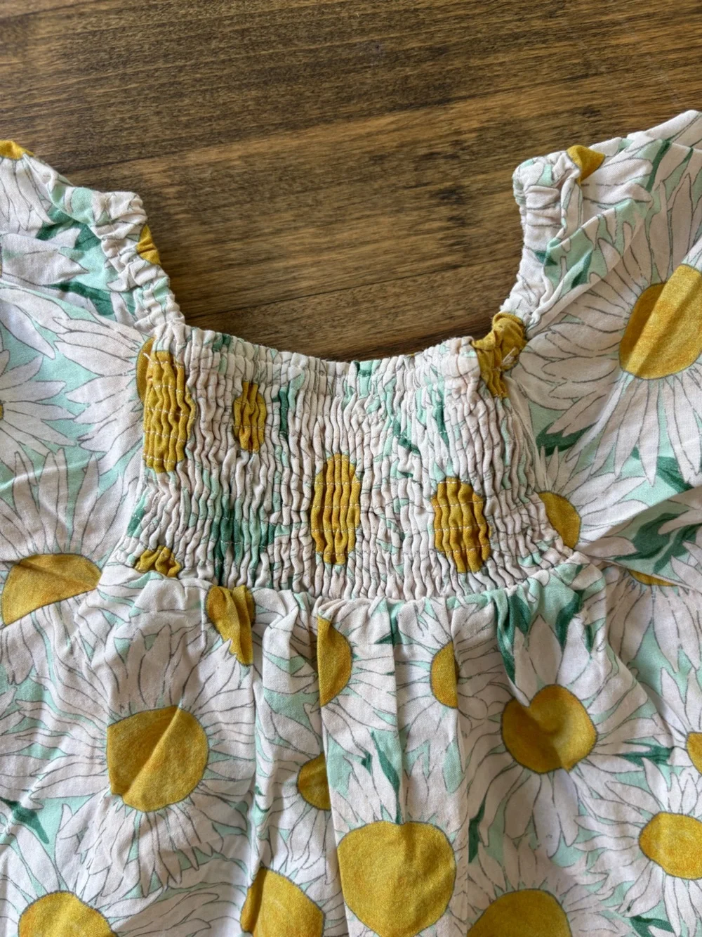 Zara Baby Smocked Sunflower Dress